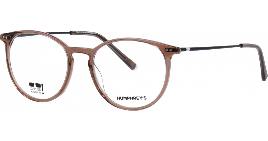 Humphreys Brille Unisex Humphrey´s 581069 61 5117 Braun Transparent Ansicht 1