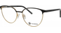 meineBrille 04-30010-01 Schwarz matt/Gold glänzend