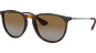 Ray-Ban RB4171 Erika Classic Glänzend Hellhavanna / Verlauf Braun Polarisiert 710/T5 54