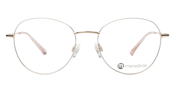 meineBrille 04-12040-02, Weiß/Gold Front - Ansicht 2