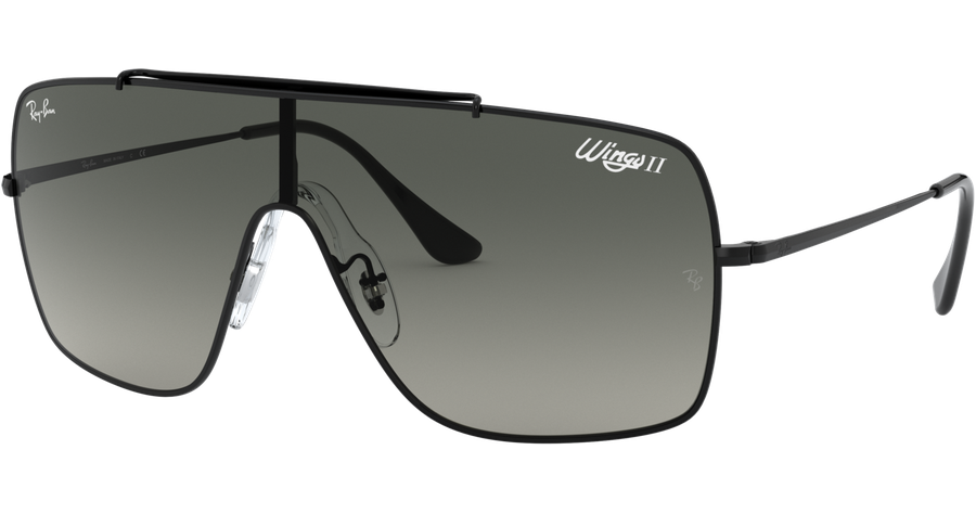 Ray-Ban Sonnenbrille Herren Ray-Ban Wings II RB3697 002/11 Schwarz/Grau Ansicht 1