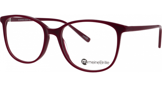 meineBrille 04-20160-02, Weinrot Schräg links - Ansicht 2