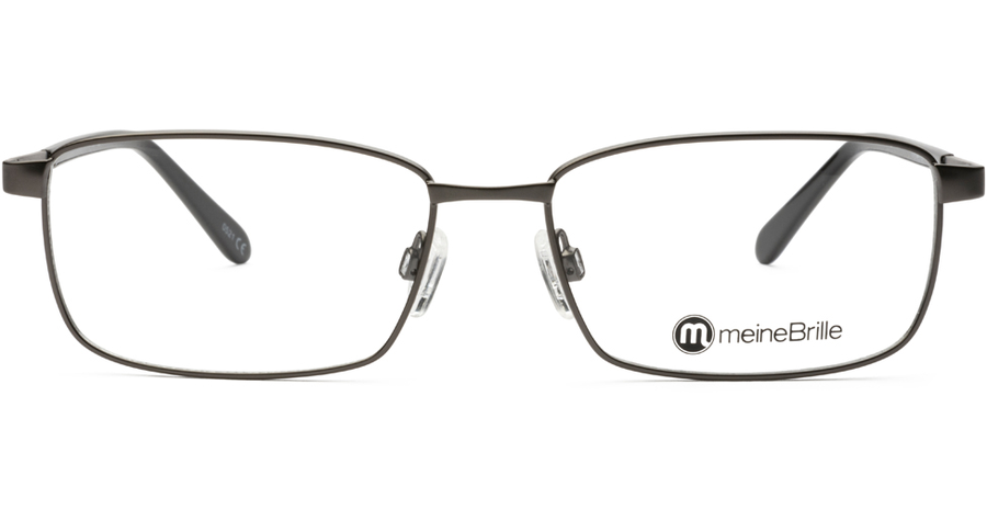 meineBrille Brille Herren meineBrille 04-12090-01, Dunkel Gun matt / Schwarz glänzend Ansicht 1
