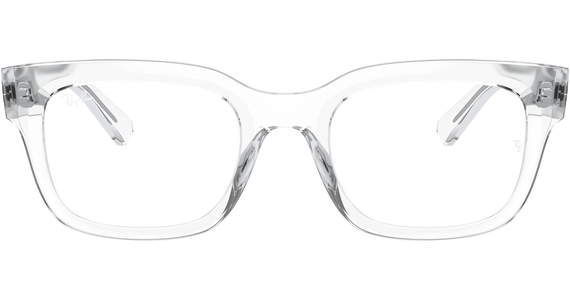 Ray-Ban Chad 0RX7217 8321, Glänzendes Transparent - LARGE - Ansicht 3