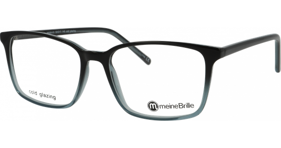 meineBrille 04-30020-01 Schwarz / Blau glänzend - Ansicht 3