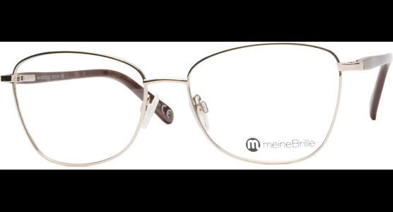 meineBrille 04-06030-02, Gold/Nougat links - Ansicht 2