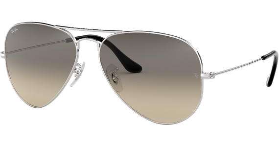 Ray-Ban Aviator Gradient RB3025 003/32 Silber/Grau 58 - MEDIUM - Ansicht 2