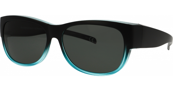 SunRay 06-00320-02 Überbrille, Schwarz/Türkis matt - Ansicht 2