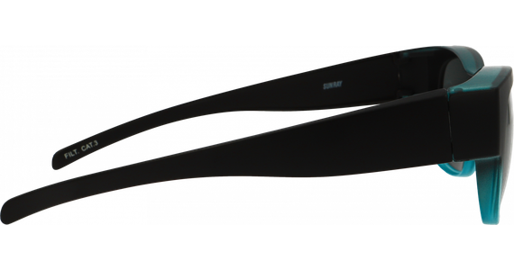 SunRay 06-00320-02 Überbrille, Schwarz/Türkis matt - Ansicht 3