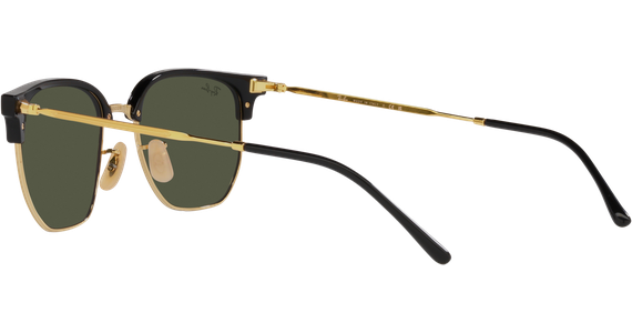 Ray-Ban New Clubmaster RB4416 Glänzendes Schwarz auf Gold/ Grün 601/31 - Ansicht 5