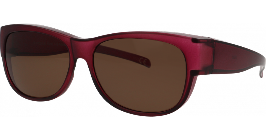 SunRay Sonnenbrille Damen SunRay 06-00320-01 Überbrille, Aubergine matt Ansicht 1