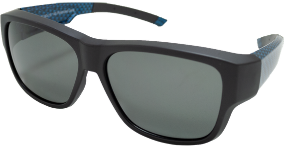 SunRay 06-00310-02 Überbrille,  Schwarz/Carbon, Blau matt - Ansicht 3
