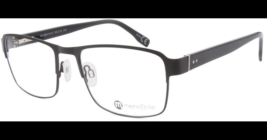 meineBrille 04-96010-01, Schwarz Matt links