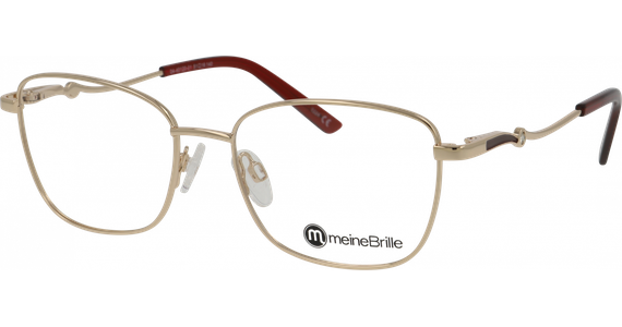 meineBrille 04-40120-01, Gold/Weinrot - Ansicht 2