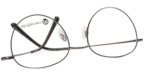 meineBrille 04-96090-01, Schwarz/Gun Glänzend umgedreht - Ansicht 7