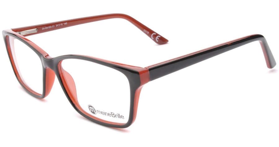 meineBrille 04-69190-01, Schwarz/Rot links