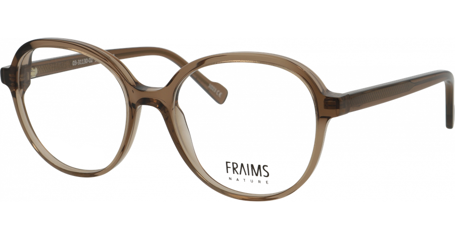 FRAIMS Brille Unisex FRAIMS NATURE 03-31130-02 Willow, hellbraun Transparent Ansicht 1