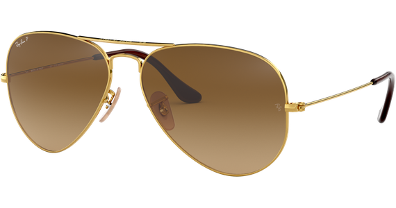 Ray-Ban Aviator Gradient RB3025 001/M2 Gold/Braun 58 - MEDIUM - Ansicht 2