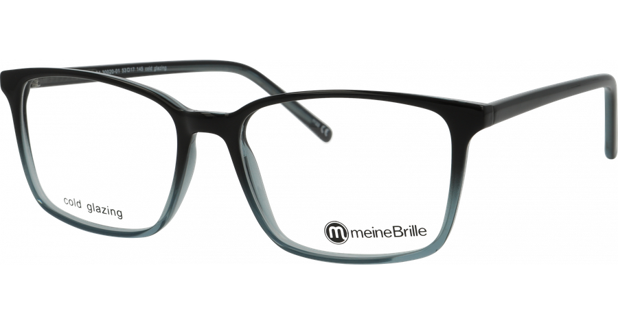  meineBrille 04-30020-01 Schwarz / Blau glänzend Ansicht 1