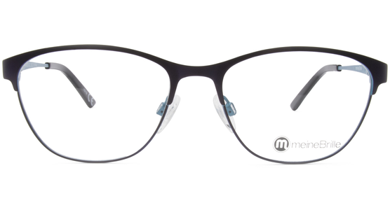 meineBrille 04-96020-02, Dunkel Violett/Türkis Matt front - Ansicht 3