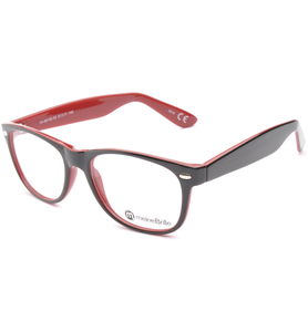 meineBrille 04-69150-02, Schwarz/Rot links - Ansicht 2