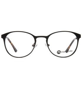 meineBrille 04-79000-02, Schwarz/Nougat Matt front - Ansicht 3