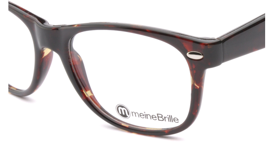 meineBrille 04-69150-01, Dunkel Havanna nah - Ansicht 4