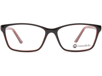 meineBrille 04-69190-01, Schwarz/Rot front