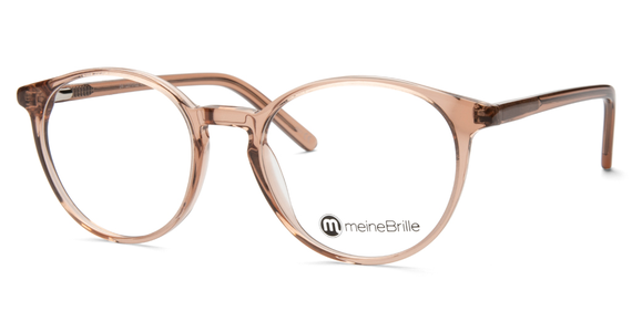 meineBrille 04-12070-02, Nude transparent glänzend Schräg links - Ansicht 3