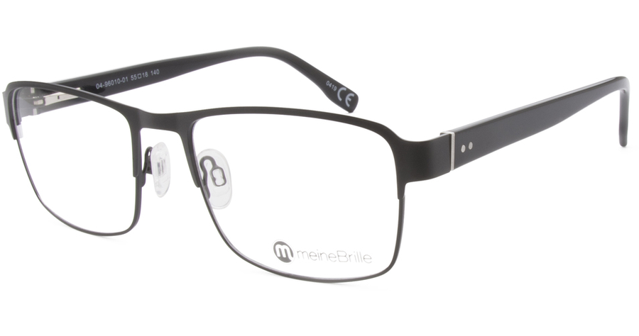 meineBrille 04-96010-01, Schwarz Matt front