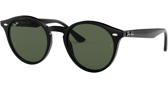 Ray-Ban RB2180 Glänzend Schwarz / Dunkelgrün 601/71 51 - Ansicht 2