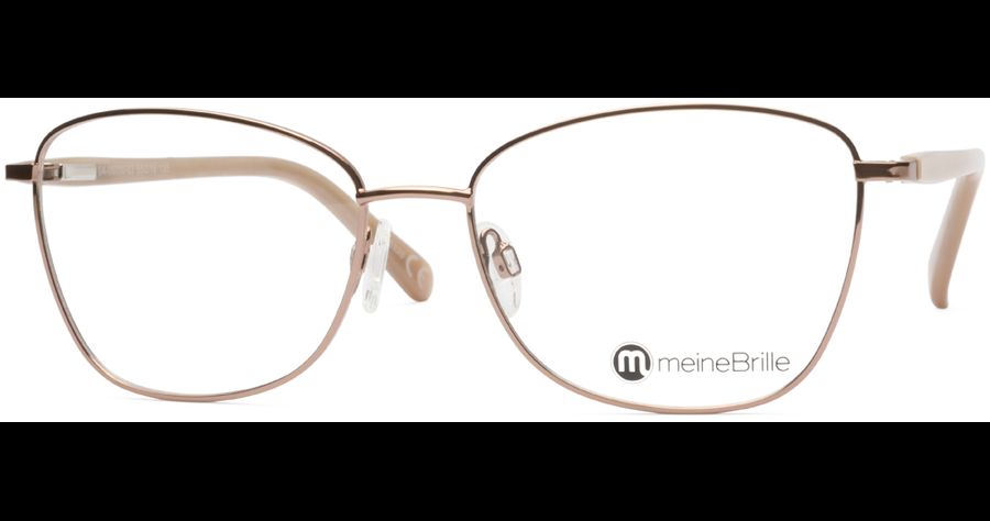 meineBrille 04-06030-03, Kupfergold/Perlgrau Front