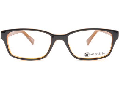 meineBrille 04-69170-01, Schwarz/Orange front