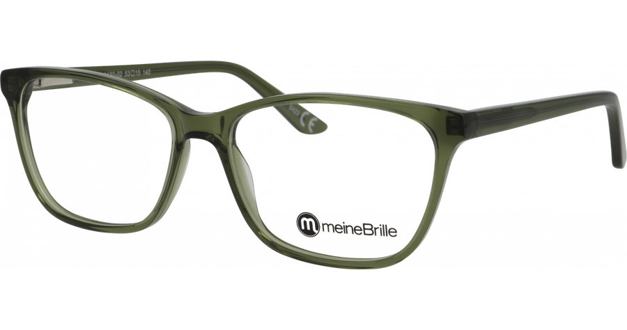  meineBrille 04-40130-02, Grün transparent  Ansicht 1