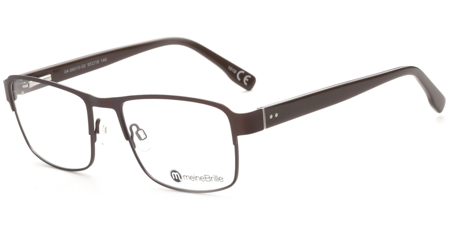 meineBrille 04-96010-02, Dunkel Braun Matt front