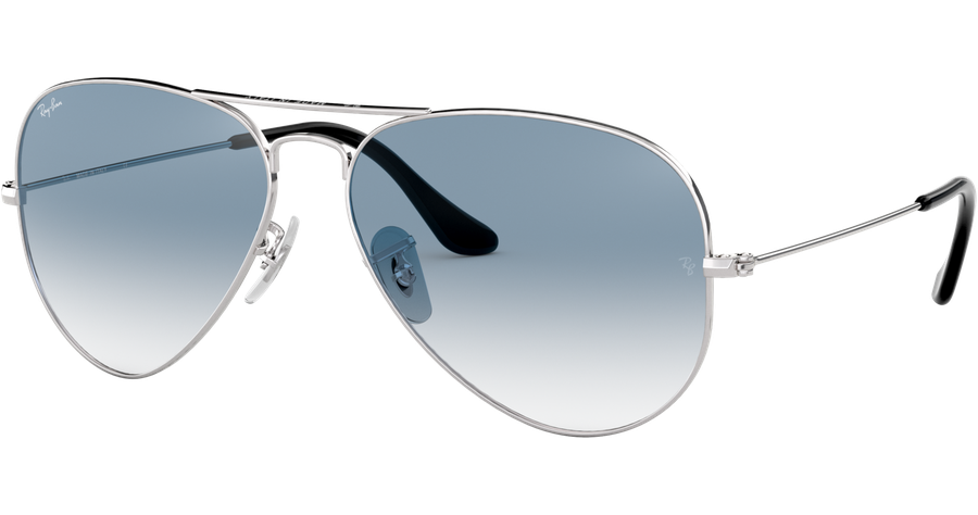 Ray-Ban Sonnenbrille Unisex Ray-Ban Aviator Gradient RB3025 003/3F Silber/Blau Verlauf 55 - SMALL Ansicht 1