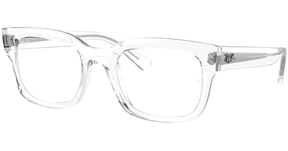 Ray-Ban Chad 0RX7217 8321, Glänzendes Transparent - LARGE - Ansicht 2