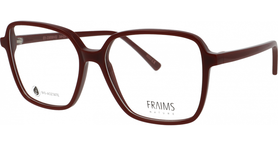 FRAIMS Brille Unisex FRAIMS NATURE 03-23000-02 Rose, Bordeaux glänzend Ansicht 1