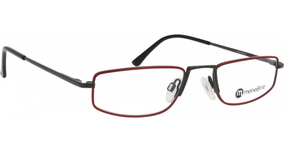 meineBrille 04-20210-01 Dunkelgrau Rot glänzend Schrägansicht rechts - Ansicht 4