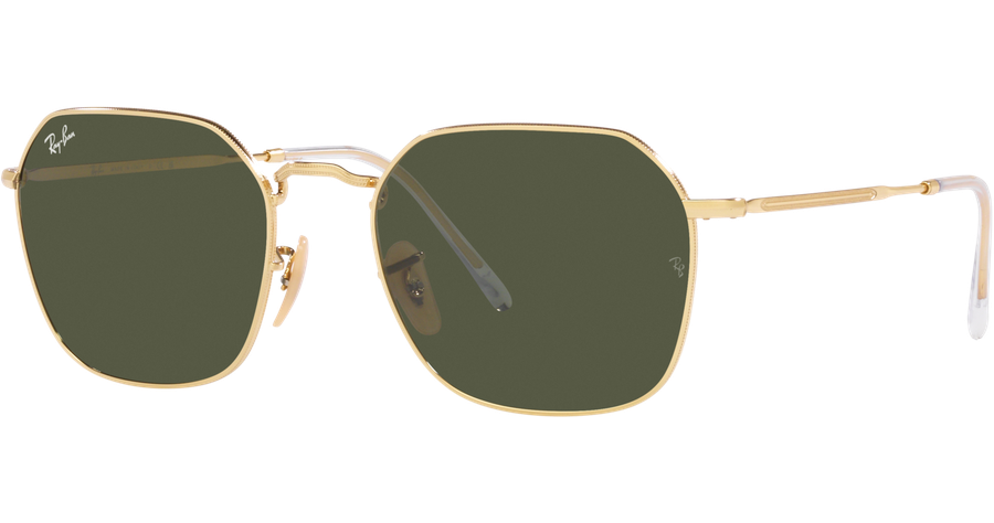 Ray-Ban Sonnenbrille Unisex Ray-Ban Jim RB3694 001/31 Glänzendes Gold/Grün Ansicht 1