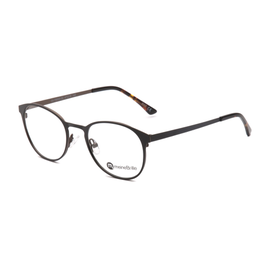 meineBrille 04-79000-02, Schwarz/Nougat Matt front