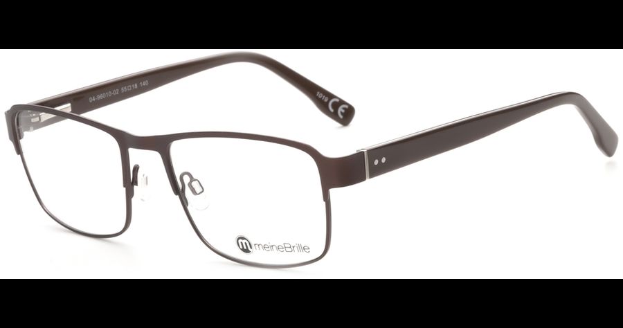 meineBrille 04-96010-02, Dunkel Braun Matt links