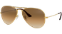 Ray-Ban Aviator Gradient RB3025 Glänzend Gold / Verlauf Hellbraun 001/51 62 - LARGE