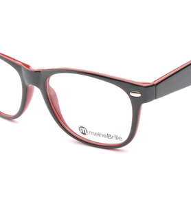 meineBrille 04-69150-02, Schwarz/Rot nah - Ansicht 4