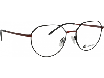 meineBrille Brille Unisex meineBrille 04-30050-01, Schwarz/Burgunder  Ansicht 4
