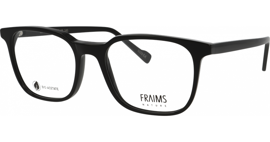 FRAIMS Brille Herren FRAIMS NATURE 03-31090-01 Ashley Schwarz glänzend Ansicht 1