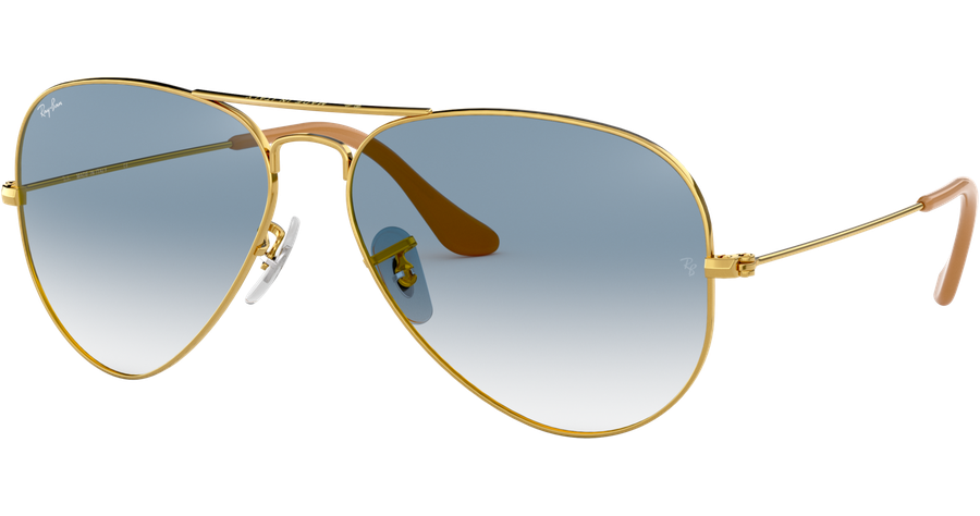 Ray-Ban Sonnenbrille Unisex Ray-Ban Aviator Gradient RB3025 001/3F Gold/Blau 58 - MEDIUM Ansicht 1