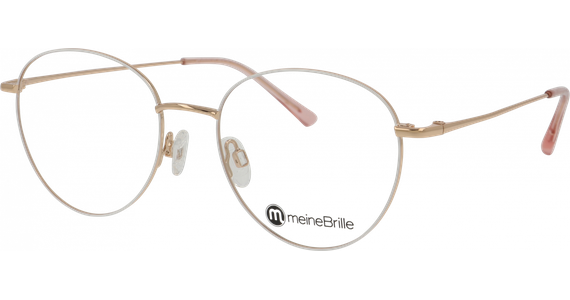 meineBrille 04-96090-04, Weiß/Gold - Ansicht 2