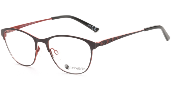 meineBrille 04-96020-01, Brombeere/Orange Matt links - Ansicht 2