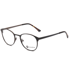 meineBrille 04-79000-02, Schwarz/Nougat Matt links - Ansicht 2